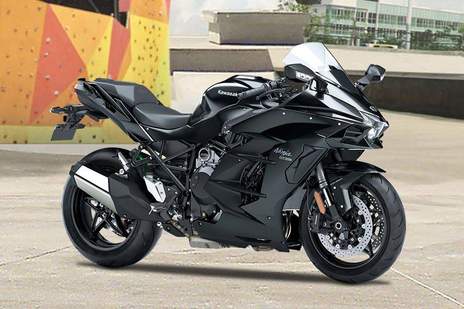 Tampak belakang serong Kawasaki Ninja H2SX Tampak belakang serong Kawasaki Ninja H2SX